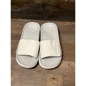 Vionic Rejuvenate Slides‎ Sandals Women's 8 Gray Orthotic Comfort Beach Resort